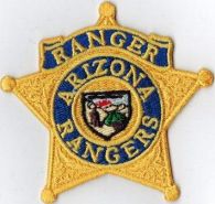 ARIZONA RANGERS BADGE PATCH - WITH VELCRO.